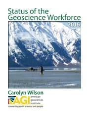 Tapa de Status of the Geoscience Workforce 2016