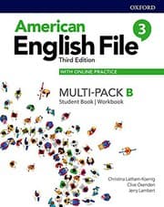 Tapa de American English File Level 3 Student Book/Workbook Multi-Pack B with Online Practice