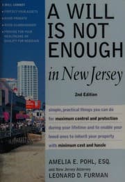 Tapa de A Will Is Not Enough in New Jersey