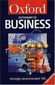 Tapa de A dictionary of business