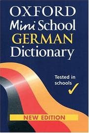 Tapa de Oxford Mini School German Dictionary