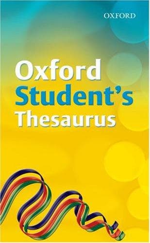 Tapa de Oxford Student's Thesaurus
