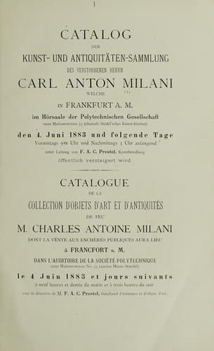 Tapa de Kunst und Antiquitäten Sammlung