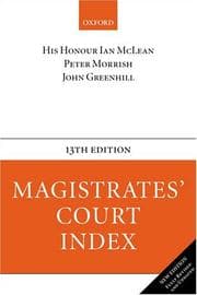 Tapa de Magistrates' court index