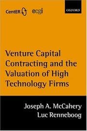Tapa de Venture capital contracting and the valuation of high-technology firms