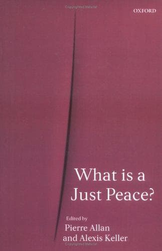 Tapa de What is a just peace?