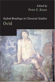 Tapa de Oxford Readings in Ovid (Oxford Readings in Classical Studies)