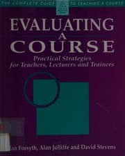 Tapa de Evaluating a course