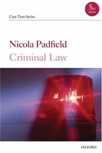 Tapa de Criminal Law