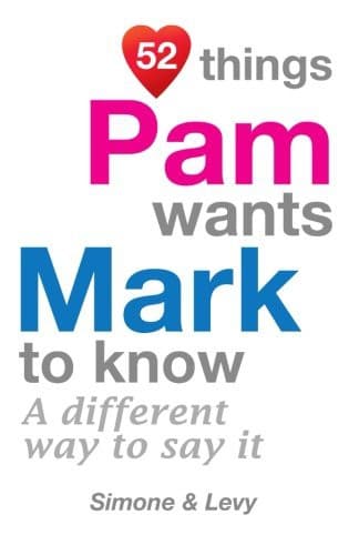 Tapa de 52 Things Pam Wants Mark To Know