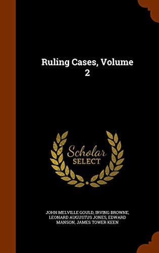 Tapa de Ruling Cases, Volume 2