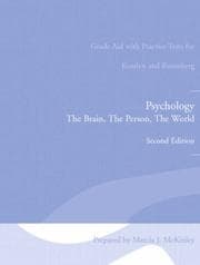 Tapa de Grade Aid with Practice Tests for Kosslyn and Rosenberg Psychology