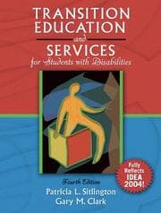 Tapa de Transition Education and Services for Students with Disabilities