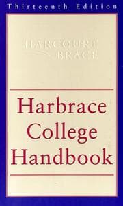Tapa de Harbrace college handbook