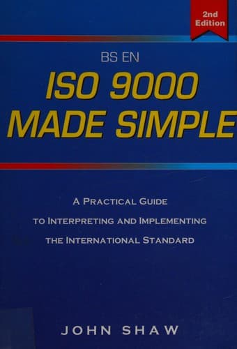 Tapa de ISO 9000 Made Simple