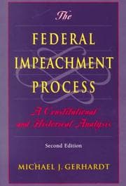 Tapa de The federal impeachment process