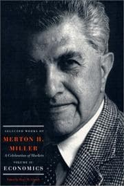 Tapa de Selected Works of Merton H. Miller: Celebration of Markets