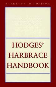 Tapa de Hodges' Harbrace handbook