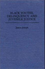 Tapa de Black youths, delinquency, and juvenile justice
