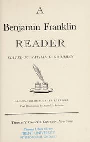 Tapa de A Benjamin Franklin reader