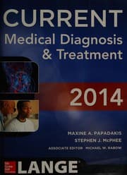 Tapa de CURRENT Medical Diagnosis and Treatment 2014