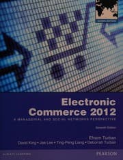 Tapa de Electronic Commerce 2012 Global Edition