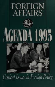 Tapa de Foreign affairs agenda 1995