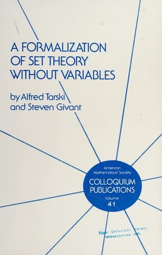 Tapa de A formalization of set theory without variables