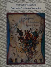 Tapa de Inst ructor's manual to accompany The art of music