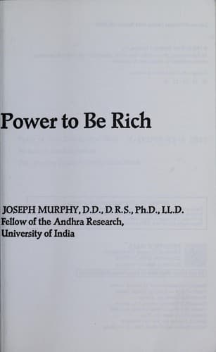 Tapa de Your Infinite Power to Be Rich