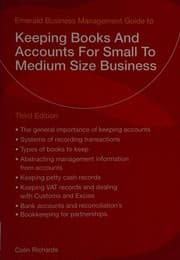 Tapa de Keeping Books and Accounts