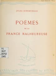 Tapa de Poèmes de la France malheureuse, 1939-1941
