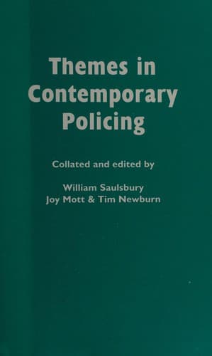Tapa de Themes in contemporary policing