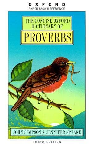Tapa de The Concise Oxford dictionary of proverbs