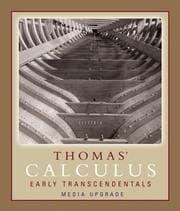 Tapa de Thomas' Calculus, Early Transcendentals, Media Upgrade