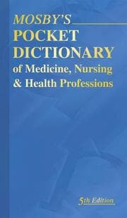 Tapa de Mosby's Pocket Dictionary of Medicine, Nursing & Health Professions