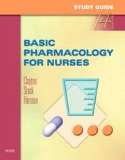 Tapa de Study Guide for Basic Pharmacology for Nurses