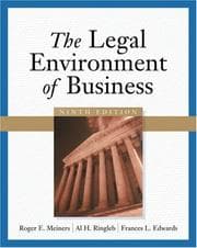 Tapa de The legal environment of business