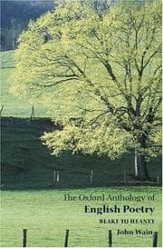 Tapa de The Oxford Anthology of English Poetry: Volume II