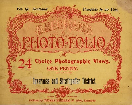 Tapa de Beecham's photo-folio