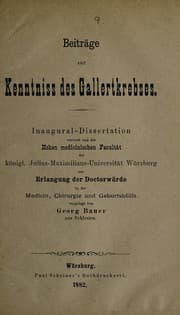 Tapa de Beiträge zur Kenntnis des Gallertkrebses ...