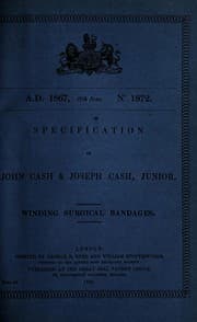 Tapa de Specification of John Cash & Joseph Cash, junior