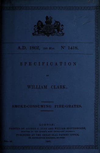 Tapa de Specification of William Clark
