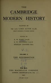 Tapa de The Cambridge modern history