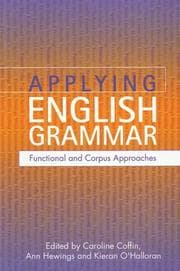 Tapa de APPLYING ENGLISH GRAMMAR: FUNCTIONAL AND CORPUS APPROACHES; ED. BY CAROLINE COFFIN