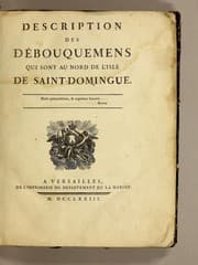 Tapa de Description des débouquemens qui sont au nord de l'isle de Saint-Domingue ..