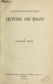 Tapa de Lectures and essays