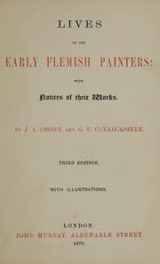Tapa de Lives of the early Flemish painters, with notices of their works