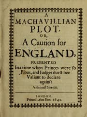 Tapa de A machavillian plot, or, A caution for England