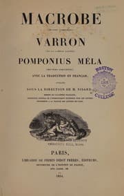 Tapa de Macrobe (œeuvres complètes)